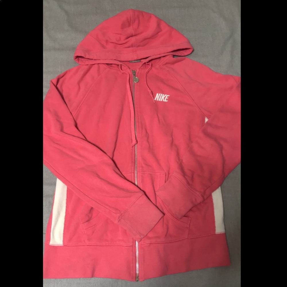 Pink Nike zip up jacket